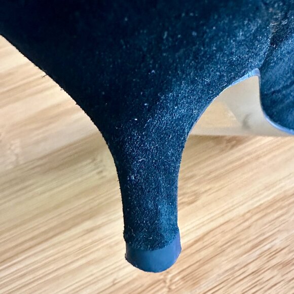 Dolce Vita Black Suede Kitten Heels Size 7.5M - Picture 7 of 8